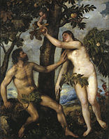 Adam and Eve by Titian